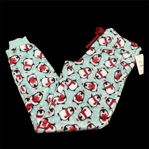 Cozy Penguin Print Pajama Pants
